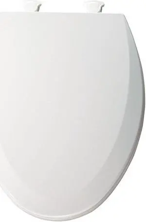 BEMIS 1500EC 000 Elongated Toilet Seat W/Cover, Closed Front, External Check