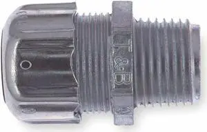 ABB 5239 Conduit Fitting Connector, 3 in, Threaded, Steel, Electro Zinc Plated,