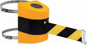 TENSABARRIER 897-15-C-35-NO-D4X-A Belt Barrier, Yellow, Belt Yellow/Black