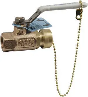 APOLLO 70LF103HC 1/2" FNPT x Hose Cap Bronze Ball Valve Inline
