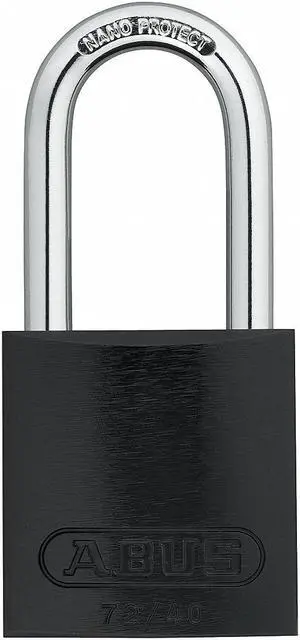 Abus Lockout Padlock,KD,Black,1-1/2"H  72 HB/40-40 KD Black