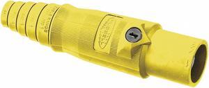 HUBBELL WIRING DEVICE-KELLEMS HBL400MY Connector,3R, 4X, 12,Male,Ylw,2/0 to 4/0