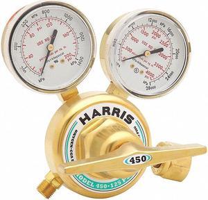 HARRIS 3002494 Specialty Gas Regulator, Acetylene, Single Stage, 0.965"-14