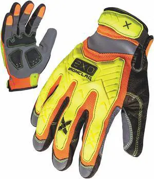 Mechanics Glove,Hook-and-Loop,TPR,PR IRONCLAD EXO-HZI-02-S