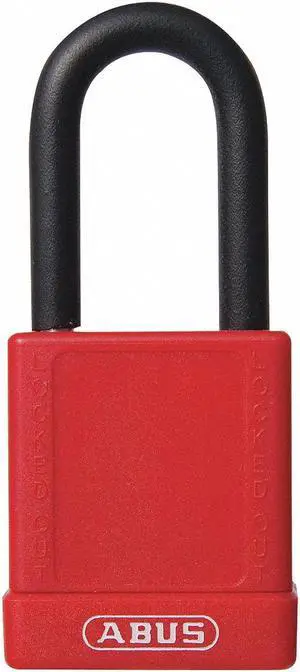 ABUS 74/40 KD RED Lockout Padlock, KD, Red, 1-3/4"H, Standards: Osha