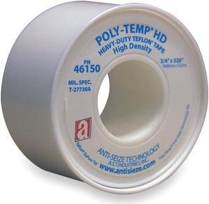 ANTI-SEIZE TECHNOLOGY 46135 Thread Sealant Tape,1/2 In. W,520 In. L