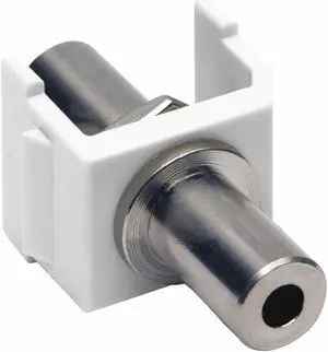 HUBBELL PREMISE WIRING SF35FFW Snap Fit Keystone Stereo Jack,F/F