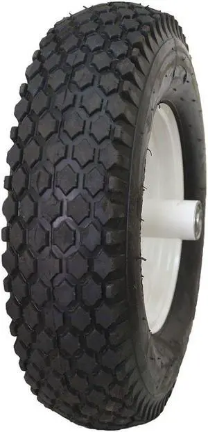 HI-RUN CT1010 Wheelbarrow Tire,4.10/3.50-4 4 PLY Stud