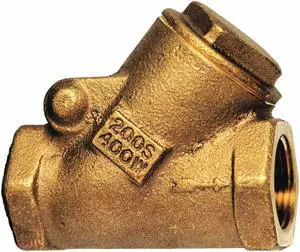MILWAUKEE VALVE 509Y 1 1/2 1-1/2" FNPT Bronze Swing Y Check Valve