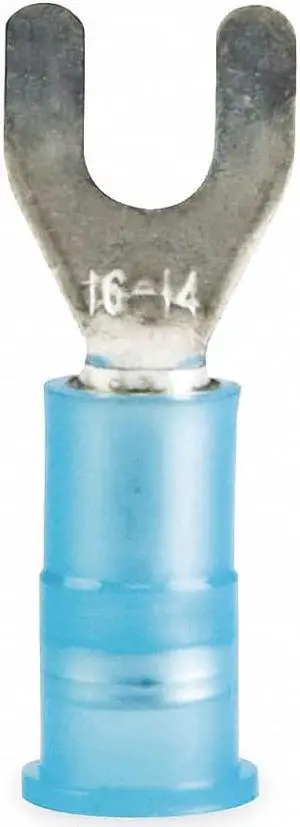 3M MNG14-10FX Fork Terminal, #10 Stud Size, 14 AWG, 600 V, Nylon Insulated,