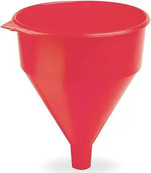 Polyethylene,6 qt.,10-1/2",1-5/16",Red FUNNEL KING 32006