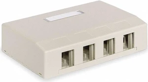 Hubbell Premise Wiring Surface Housing 4 Port HSB4EI Hubbell Premise Wiring Surface Housing 4 Port HSB4EI