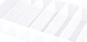 FLAMBEAU T606D Compartment Box with 6 compartments, Plastic, 2 7/16 in H x