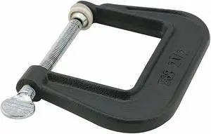 C-Clamp, Junior, 1-1/4 in, Blk Oxide