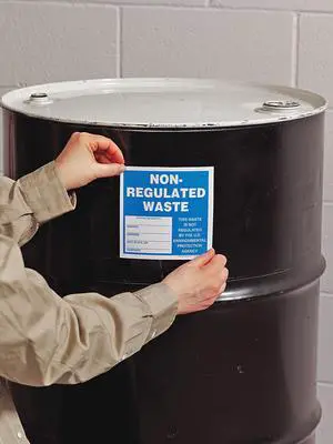 ACCUFORM MHZW14PSC Non Regulated Waste Label,6 In. W,PK100