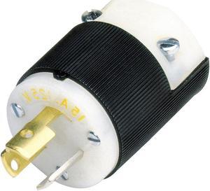 HUBBELL WIRING DEVICE-KELLEMS HBL4570C Locking Plug, L6-15P, 15 A, 250V AC,
