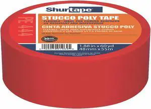 SHURTAPE PE 444 Film Tape, Polyethylene, Red, 48mm x 55m
