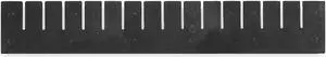 AKRO-MILS 42226 Long Divider, 20-1/2 x 5-2/5 In, Black