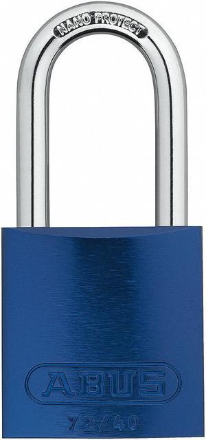 Abus Lockout Padlock,KA,Blue,1-1/2"H  72 HB/40-40 KA Blue