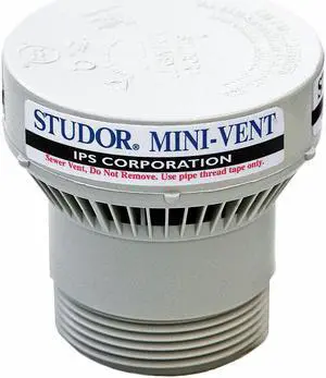 STUDOR 20301 2 Dia, ABS Plastic, Polystyrene, Connector: PVC, White,