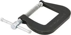 C-Clamp, Super Junior, 2-1/2 in, Black