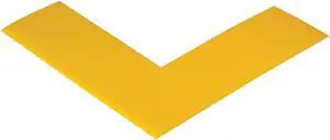 MIGHTY LINE ANGLEY Floor Marking Tape,Angle,2In W,Ylw,PK100 MIGHTY LINE ANGLEY Floor Marking Tape,Angle,2In W,Ylw,PK100