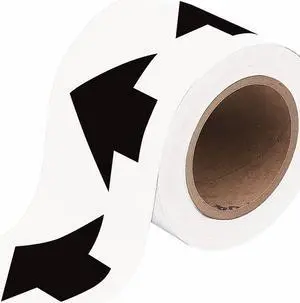 BRADY 91417 Arrow Tape,Black/White,2 In. W