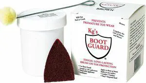 Kg's Boot Guard Boot Guard,  2 oz. Size,  Polyurethane,  Brown 2 oz. 351