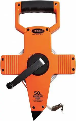 Keson Tape Measure,1/2 In x 50 ft/15m,Pumpkin  OTR-10M-50