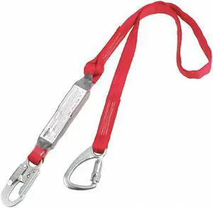 Tie-Back Lanyard, 1 Leg, Polyester, Red
