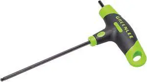 GREENLEE 0254-44 SAE Plain Ball Hex Key, 1/8" Tip Size, 4 5/64 in Long, 1 11/16