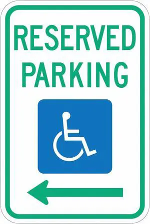 LYLE FD01L Reserved Parking Parking Sign,18" x 12, FD01L