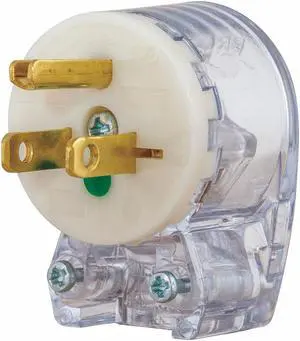 BRYANT 8295T Straight Blade Plug, 5-15P, 15 A, 125V AC, 2 Pole, Screw