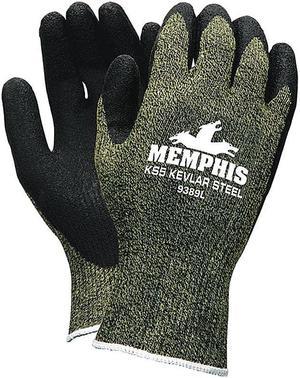 MCR SAFETY 9389XXL Cut Resistant Coated Gloves, A4 Cut Level, Latex, 2XL, 1 PR