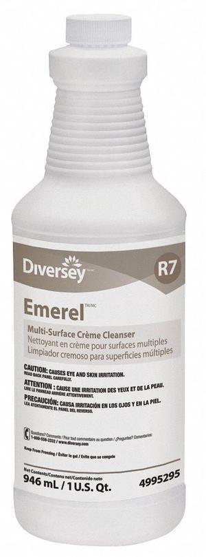 Diversey Bathroom Cleaner, 32 oz. Bottle, Unscented Liquid, Ready To Use, 12 PK