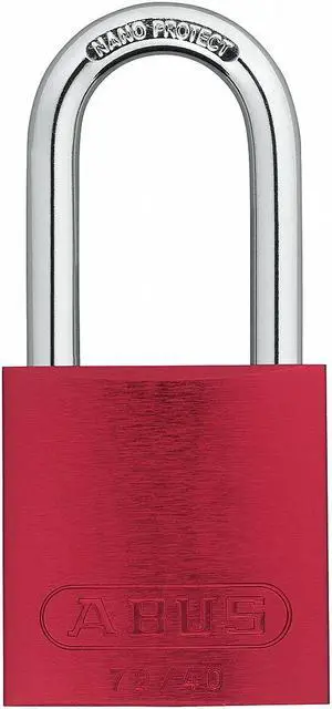 Abus Lockout Padlock,KD,Red,1-1/2"H  72 HB/40-40 KD Red