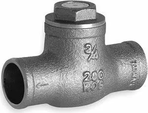 HAMMOND VALVE 968 1/2 1/2" Solder Brass Swing Check Valve