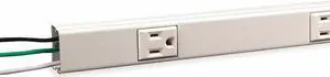 LEGRAND NM24GB612 Prewired Raceway6 Outlets,6 Ft. L,Ivory