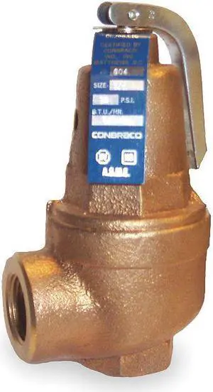 APOLLO VALVES 1060505 Safety Relief Valve,1 In,30 psi,Bronze
