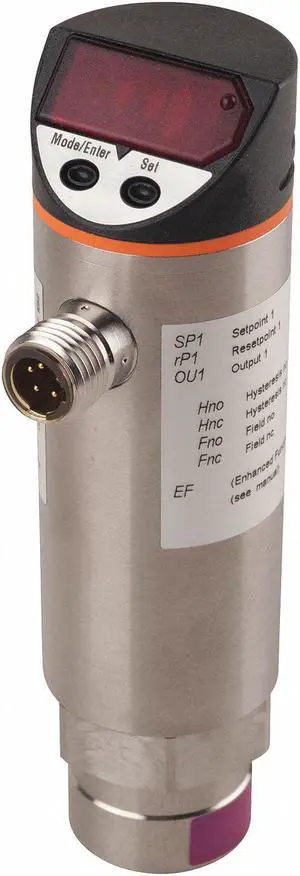 IFM PN4223 Digital Pressure Switch, SPST, 0 to 363 psi