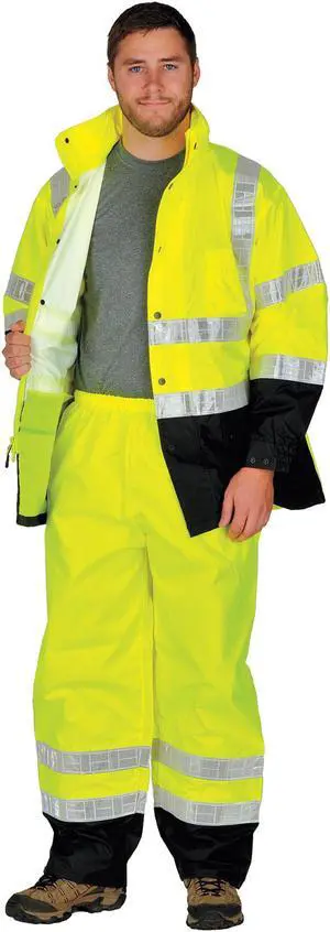 KISHIGO RW100-2X-3X 2-Piece Rainsuit with Hood, Jacket/Pant, Storm Stopper Pro,