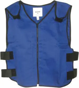 Allegro Cooling Vest, 3 hr. Cooling Time, Blue, XL XL Blue  Polyester  8413-04
