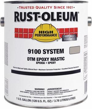 RUST-OLEUM 9125402 Epoxy Mastic Coating, Safety Blue, Semi-gloss, 1 gal, 130 to