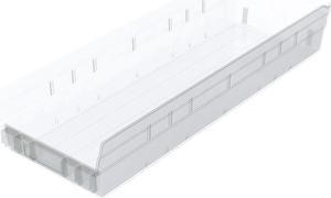 AKRO-MILS 30184SCLAR 20 lb Shelf Storage Bin, Plastic, 8 7/8 in W, 4 in H,