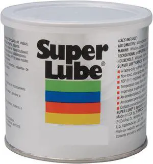 SUPER LUBE 91016 400g Translucent White Silicone Di-Electric Grease Can