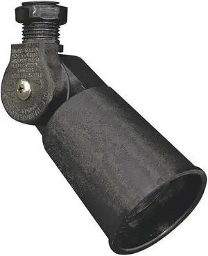 W F HARRIS LIGHTING 150-BK Lampholder,Threaded,Black,PAR38,150W
