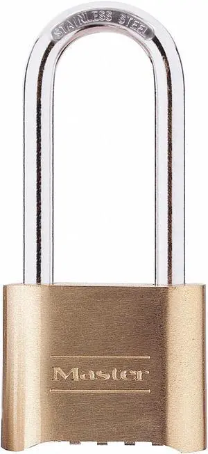 Master Lock Combination Padlock,1 1/2 in,Rectangle  175LHSS