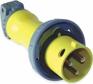 HUBBELL WIRING DEVICE-KELLEMS HBL330P4W Watertight Pin & Sleeve Plug, 30 A, HUBBELL WIRING DEVICE-KELLEMS HBL330P4W Watertight Pin & Sleeve Plug, 30 A,