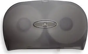 Georgia Pacific 59209 Jumbo Jr. Two-Roll Bathroom Tissue Dispenser- 20 x 5 3/5 x 12 1/4- Smoke