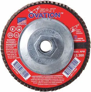UNITED ABRASIVES-SAIT 78108 Arbor Mount Flap Disc,4-1/2in,60,Med.